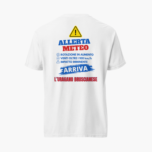 T-Shirt Uragano Brusciano ‘26 - ALLERTA METEO